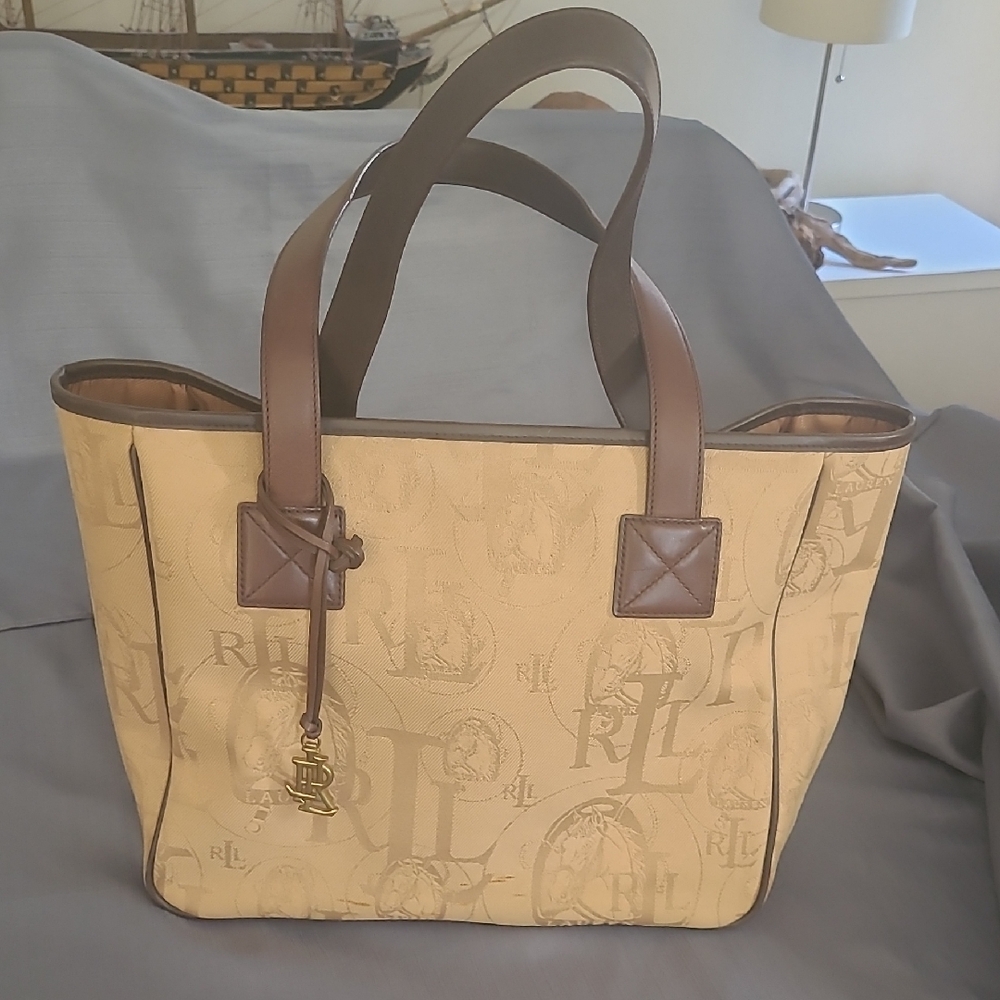 Ralph Lauren Tan Tote Bag